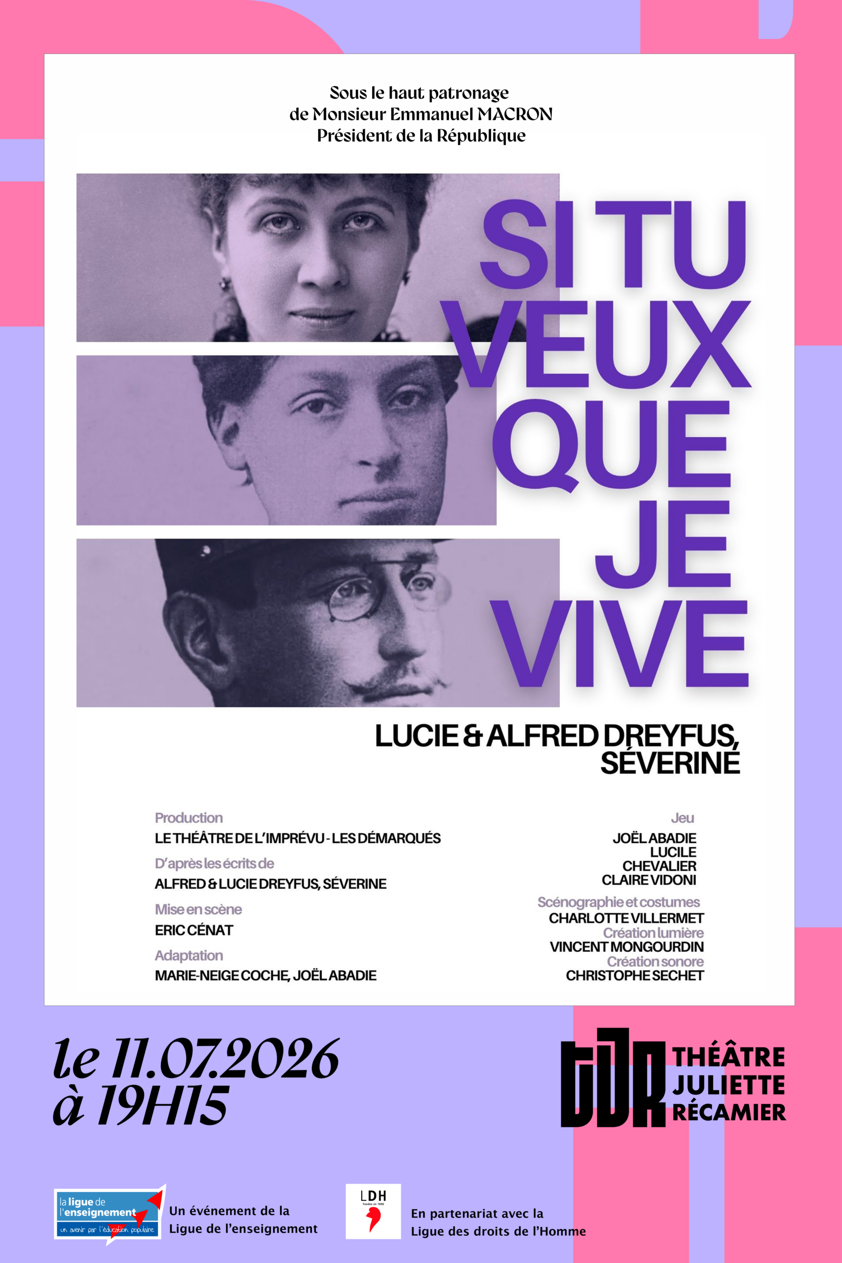 « Si tu veux que je vive », présenté par La Ligue de l&rsquo;Enseignement